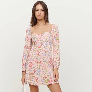 NWT: Reformation feminine dress with delicate prints [Mochi Dress] Size 4